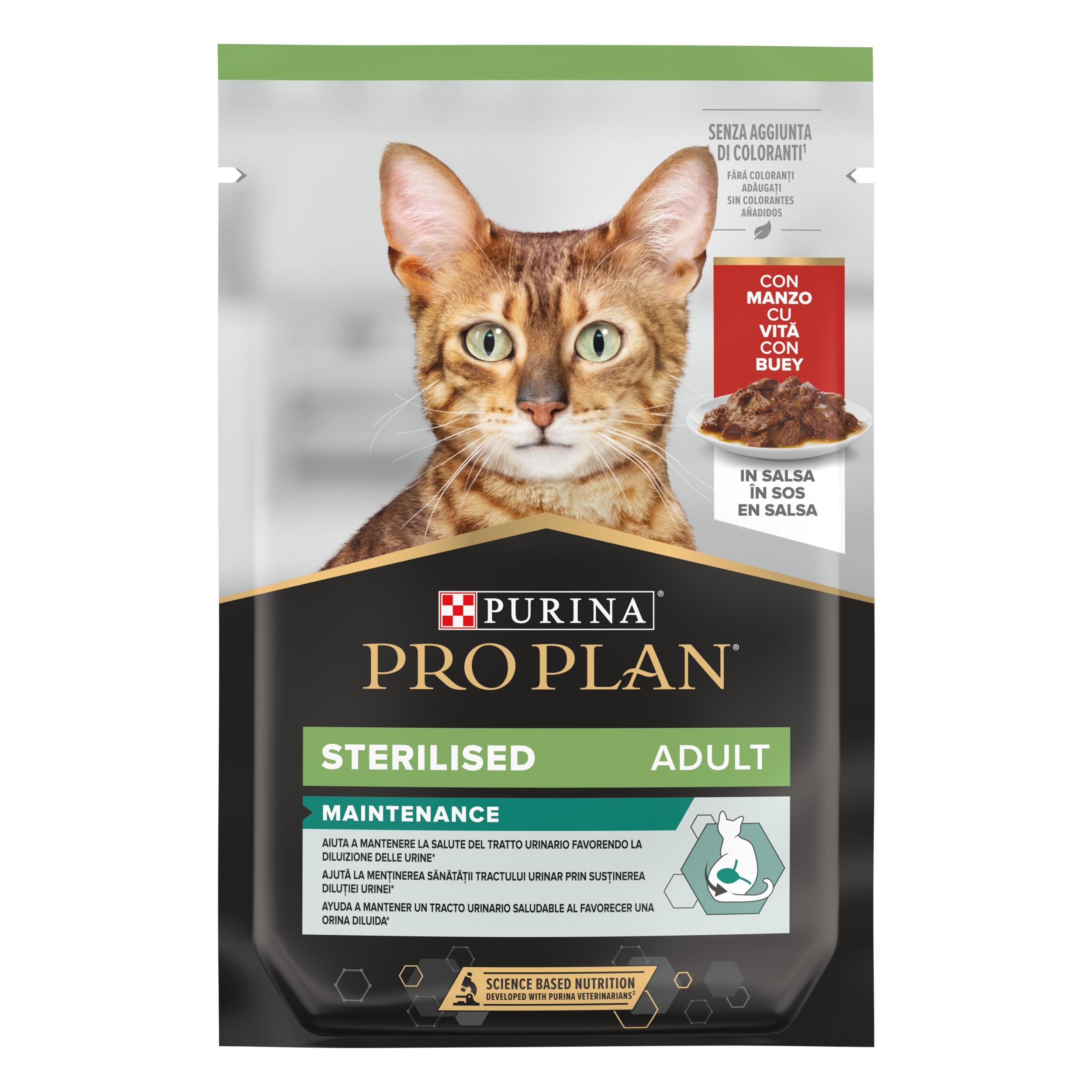 PURINA PRO PLAN Comida húmeda Gatos Esterilizados Buey Purina